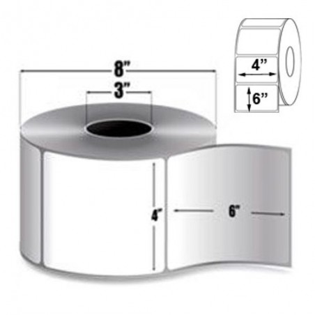 Paper Label-4inch x 6inch-White-1000/RL 4
