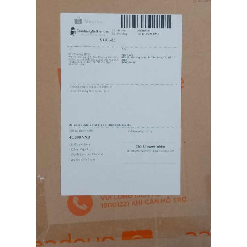 Tệp 500 tờ giấy in nhiệt A6 100x150mm