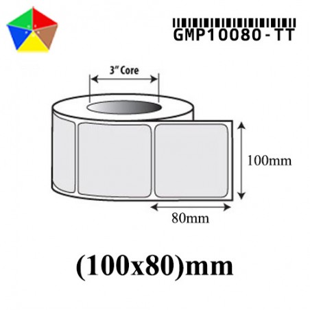 Decal 100mm x 80mm cuộn 150m