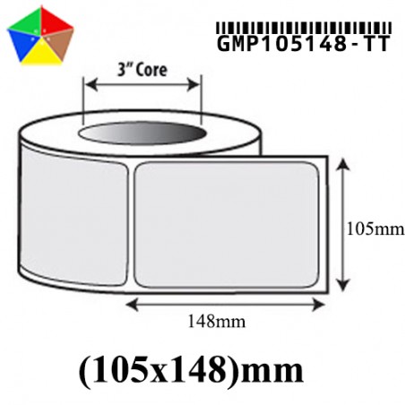 Tem Decal 105mm x 148mm, Cuộn 50m