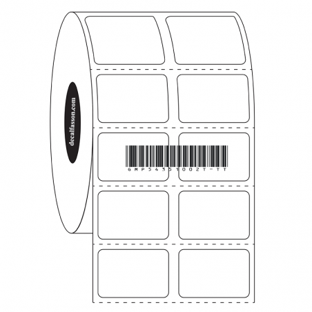 Decal in tem 54mmx35mm cuộn 100m